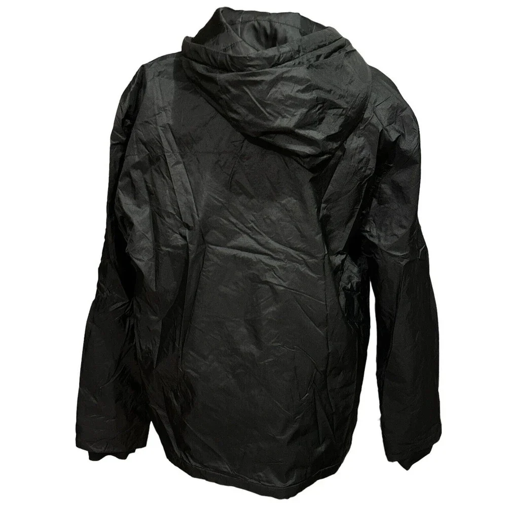 Stylus Mens‎ Full-Zip Jacket Windbreaker Black Size Large EUC